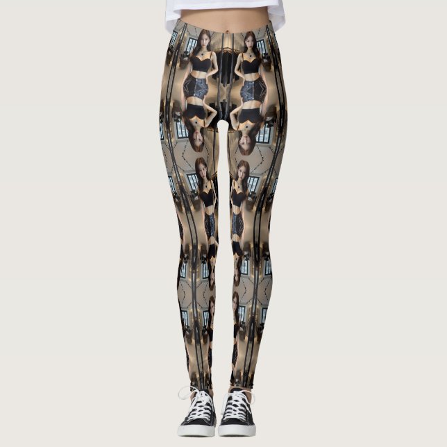 Boss Babe Style Print Leggings (Front)