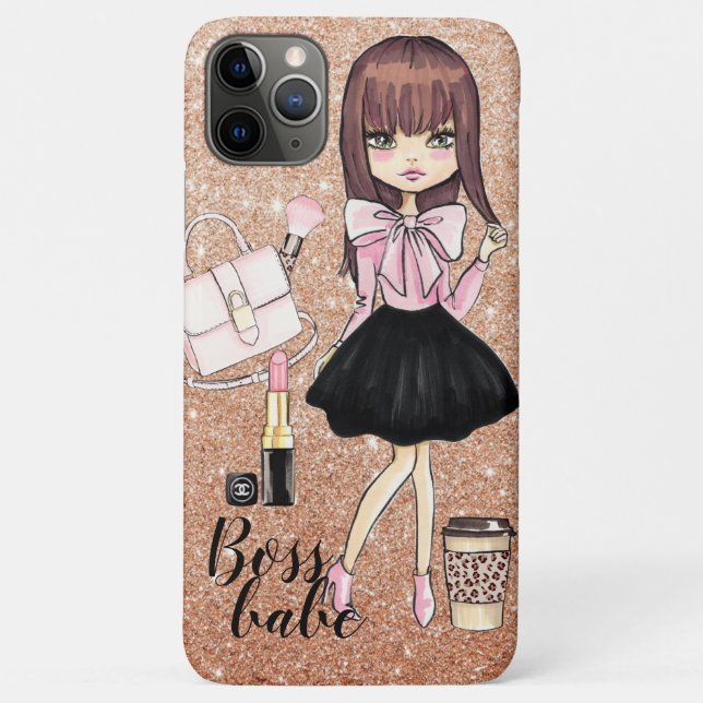 Boss babe wild and chic i pad case (Back)