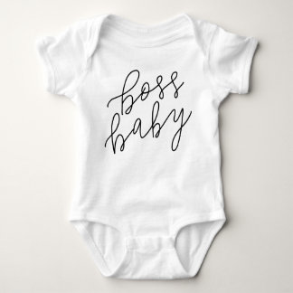 Boss Baby Hand Lettered Baby Bodysuit