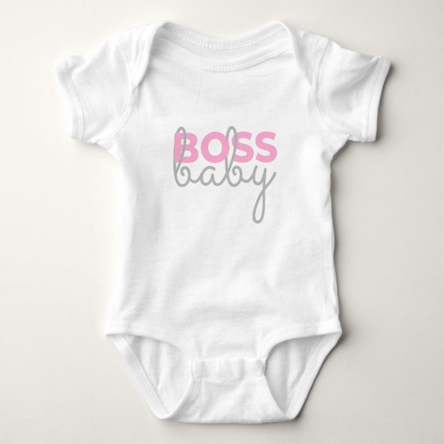 Boss Baby - Pink Bodysuit (Front)