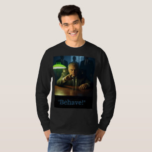 Boss behave men black long sleeve T-shirt