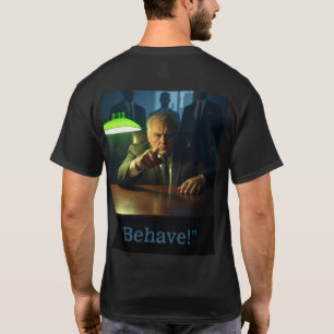 Boss behave men black T-shirt back