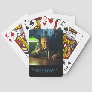 Boss behave Poker playing cards