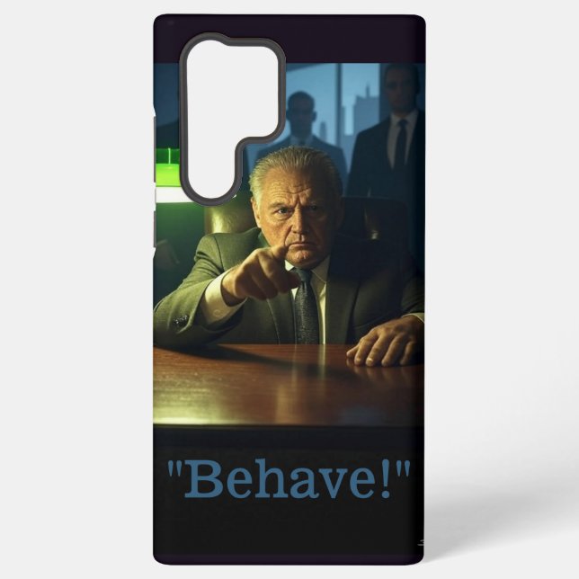 Boss behave Samsung S22 Ultra phone case (Back)