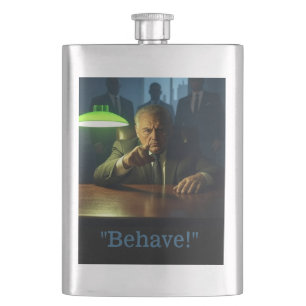 Boss behave stainless steel flask
