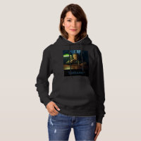 Boss behave women black hooded sweatshirt