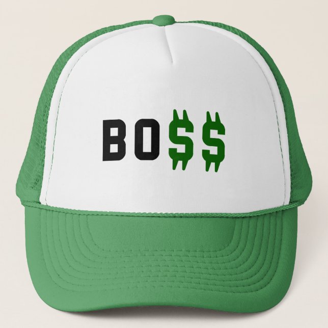 Boss, Bo$$ Trucker Hat (Front)