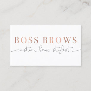 Boss Brows Business Card