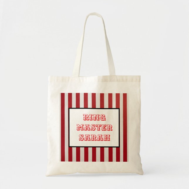 boss Carnival Stripe ring master – Fun Fair circus Tote Bag (Front)