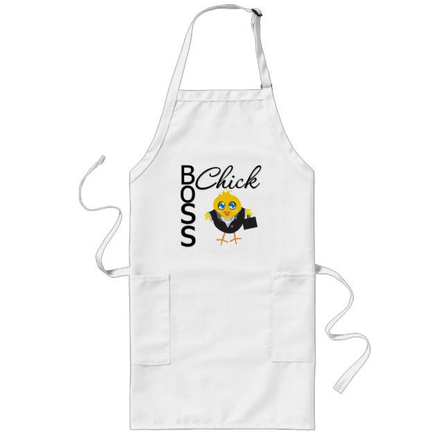Boss Chick Long Apron (Front)