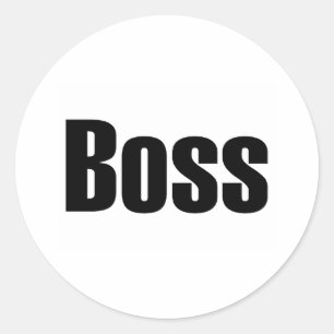 Boss Classic Round Sticker
