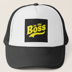 Boss copy design for man. trucker hat
