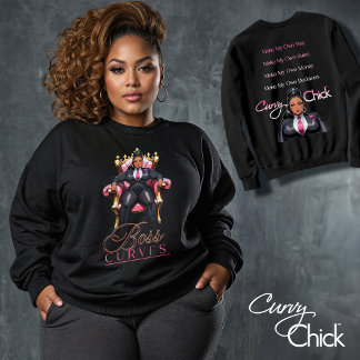 Boss Curves (For Black Hoodie) Sweatshirt