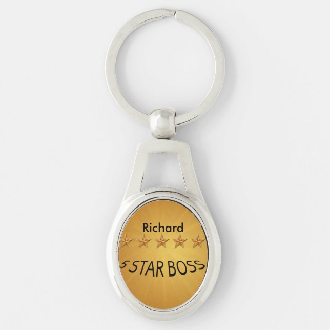 Boss Day Five Star Custom MK Key Ring (Front)