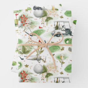 Boss Day for golfer Wrapping Paper Sheet