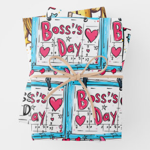 Boss Day  Wrapping Paper Sheet