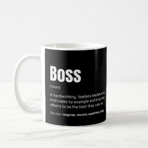 Boss Definition Funny Leader Work Definition Coffee Mug