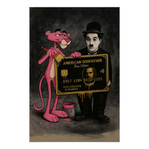 Boss Edition in Black & Pink Poster