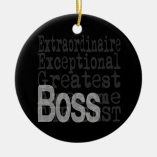 Boss Extraordinaire Ceramic Tree Decoration