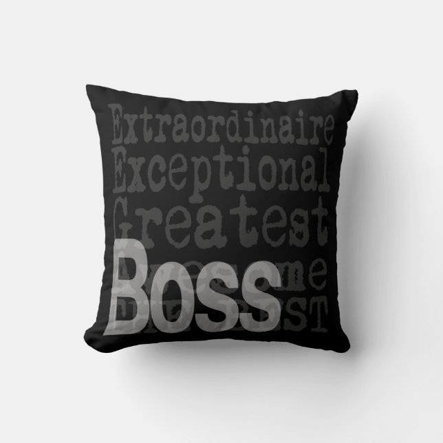 Boss Extraordinaire Cushion (Front)