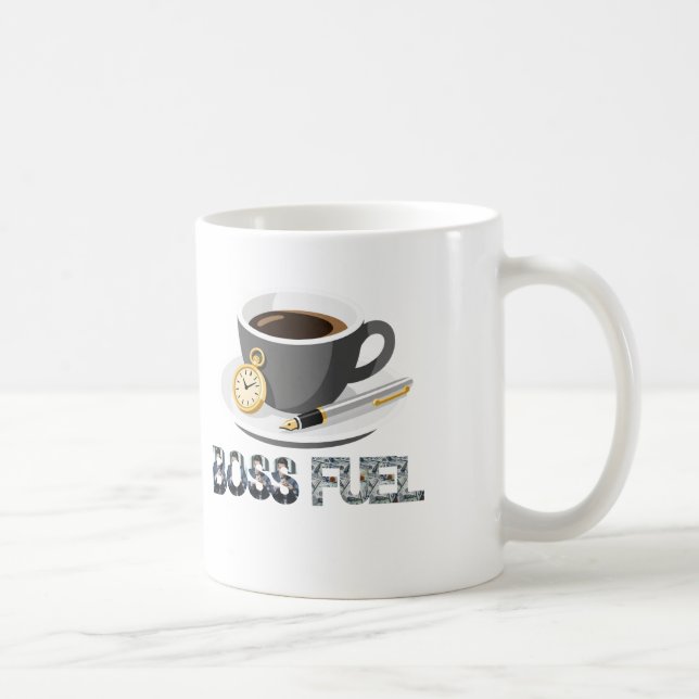 Boss Fuel Espresso, Pocket Watch for Entrepreneurs Coffee Mug (Right)