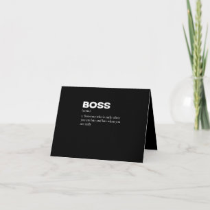 Boss Funny Definition Happy Boss's Day Invitation