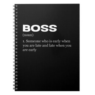 Boss Funny Definition Happy Boss's Day Notebook