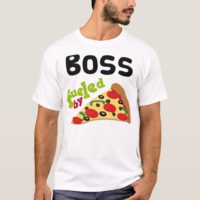 Boss (Funny) Pizza T Shirt (Front)