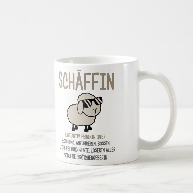 boss Gift funny, Schaeffin Saxony gift Coffee Mug (Right)
