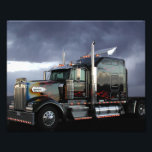 Boss Hogg ` DArcy Evans Photo Print<br><div class="desc">This beautiful Kenworth W900 is a real eye catcher going down the road. The orignal image was shot in a truckstop with a trailer on behind! DArcy in his digital darkroom removed the trailer and added a dramatic sky!</div>