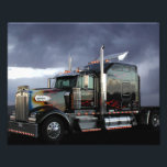 Boss Hogg ` DArcy Evans Photo Print<br><div class="desc">This beautiful Kenworth W900 is a real eye catcher going down the road. The orignal image was shot in a truckstop with a trailer on behind! DArcy in his digital darkroom removed the trailer and added a dramatic sky!</div>