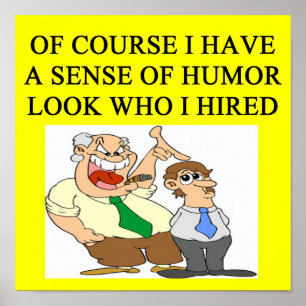 boss humour poster