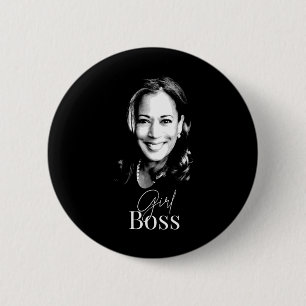 Boss Kamala Harris For Liberal Democrats  6 Cm Round Badge