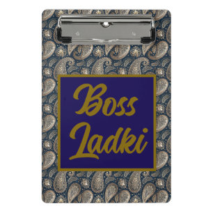 Boss Ladki South Asian Boss Girl Mini Clipboard