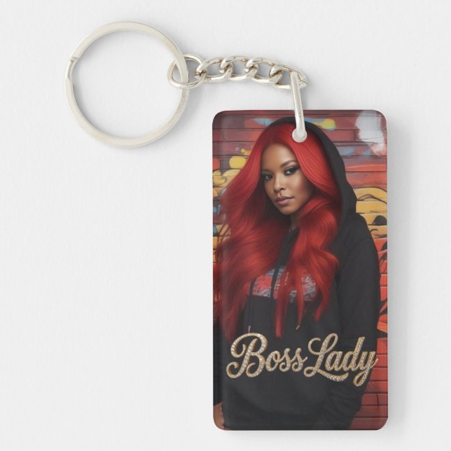 Boss Lady Acrylic Keychain (Front)
