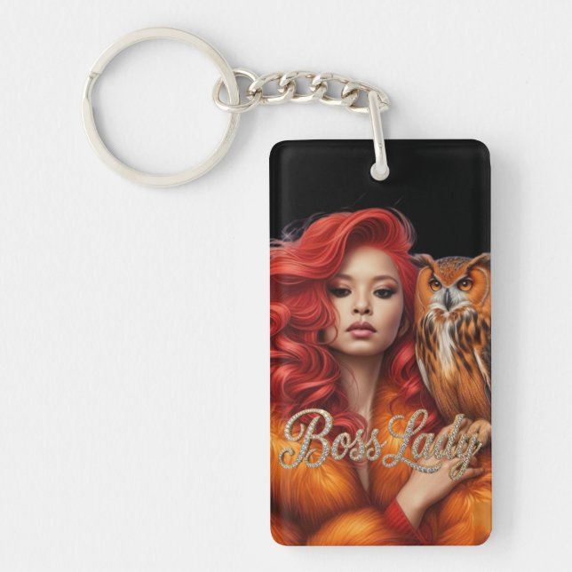 Boss Lady Acrylic Keychain (Front)