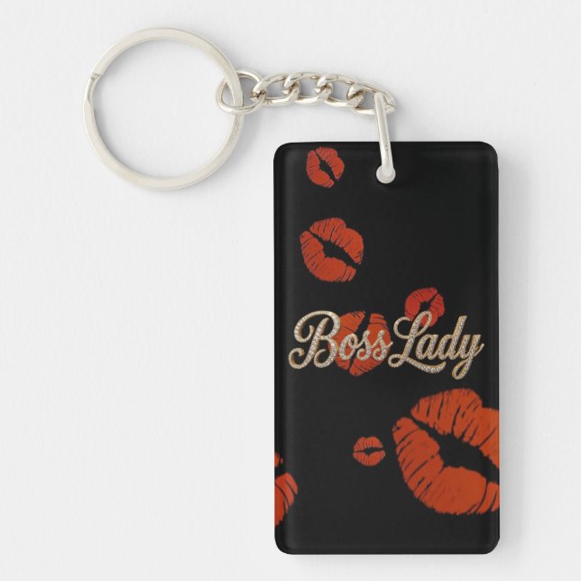 Boss Lady Acrylic Keychain (Front)
