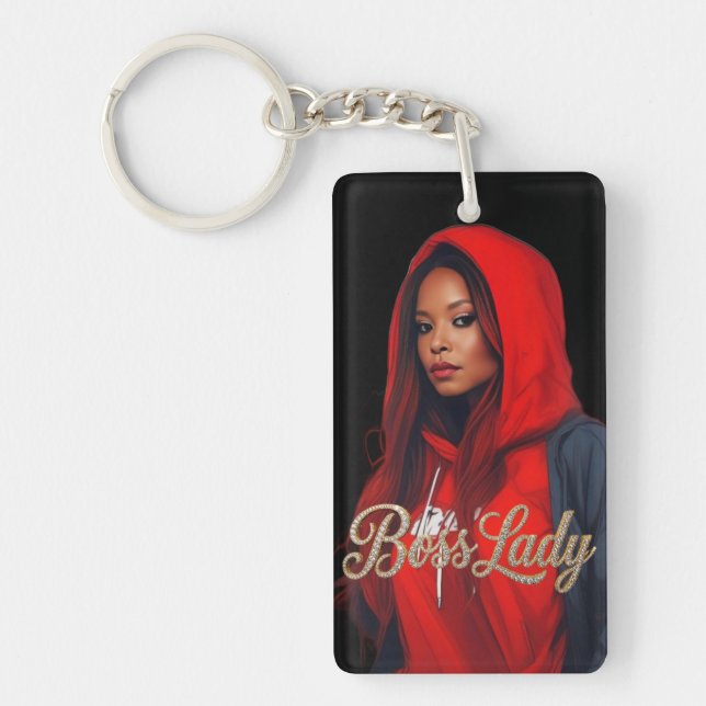 Boss Lady Acrylic Keychain (Front)