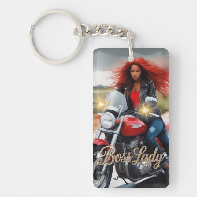 Boss Lady Acrylic Keychain (Front)
