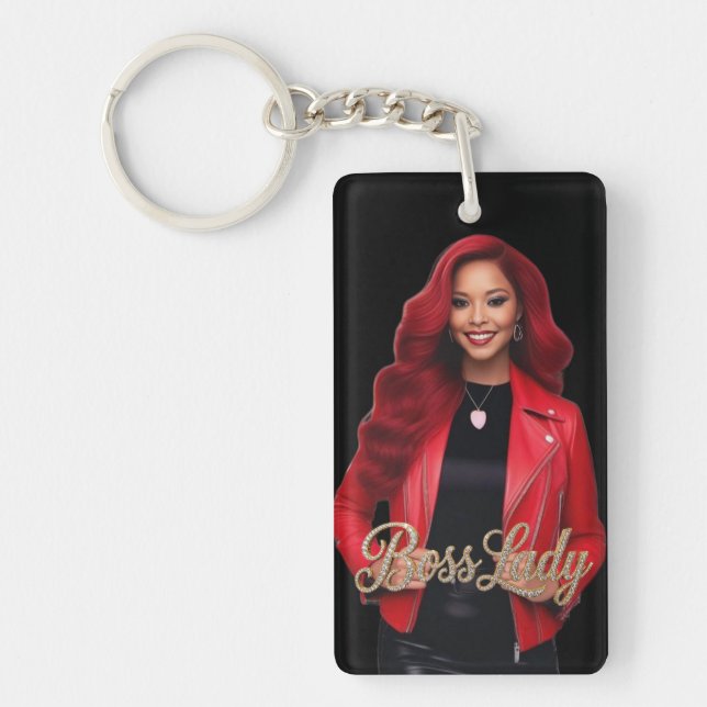 Boss Lady Acrylic Keychain (Front)