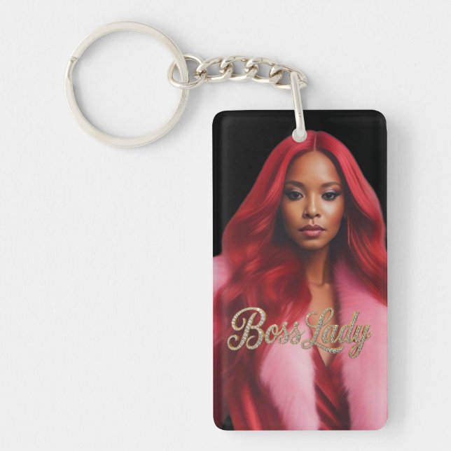 Boss Lady Acrylic Keychain (Front)