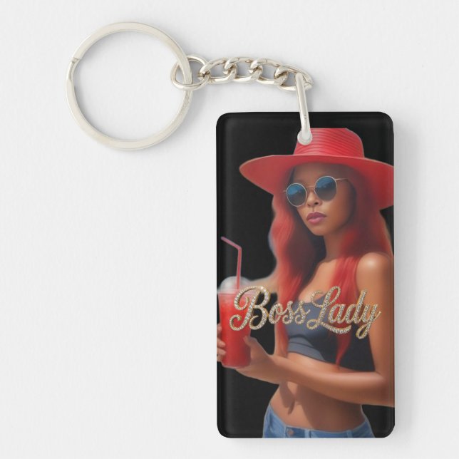 Boss Lady Acrylic Keychain (Front)