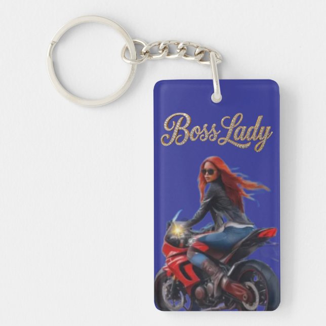 Boss Lady Acrylic Keychain (Front)