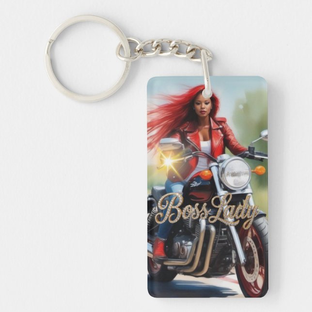 Boss Lady Acrylic Keychain (Front)