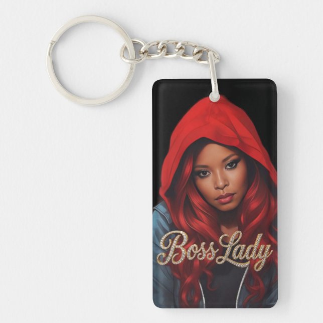 Boss Lady Acrylic Keychain (Front)