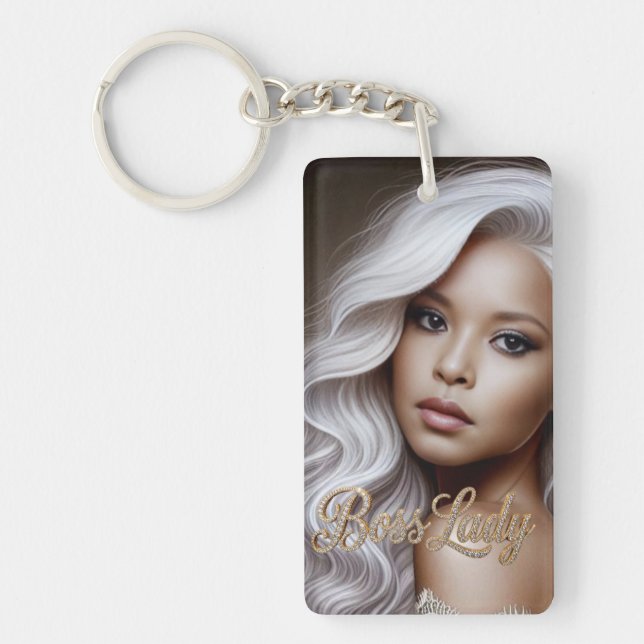 Boss Lady Acrylic Keychain (Front)