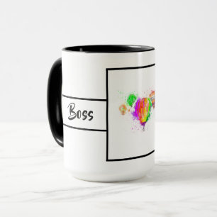 Boss Lady Balloon Ringer 15oz Mug