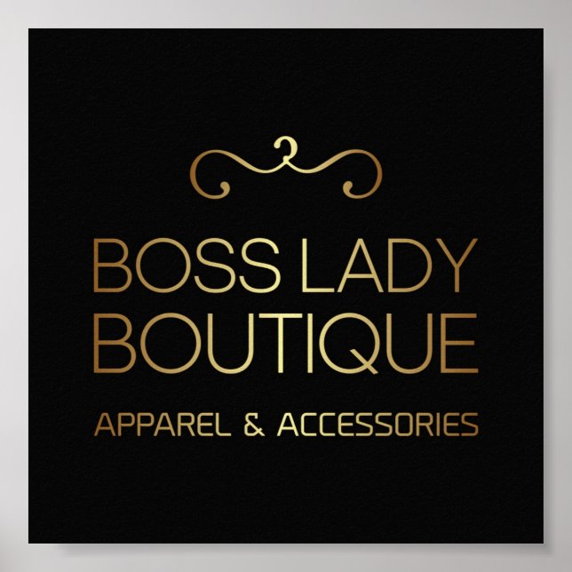 Boss Lady Boutique Poster  (Front)
