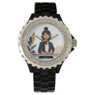 Boss Lady CEO Woman City Skyline T-Shirt Empowerme Watch