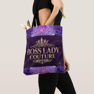 Boss Lady Couture All-Over-Print Tote Bag